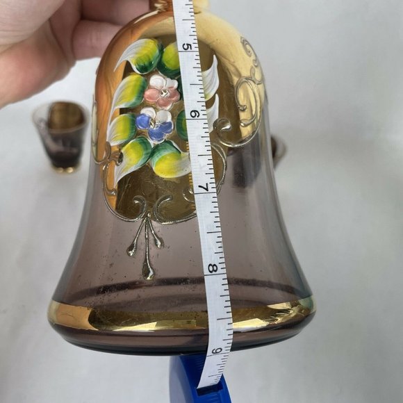 Czech Purple Bohemian Glass AMETHYST Decanter - Picture 7 of 12